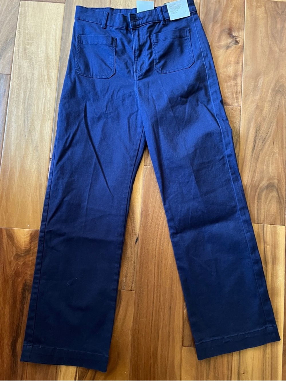 H&M Dark blue wide leg ankle length girls size 12–13 Pants